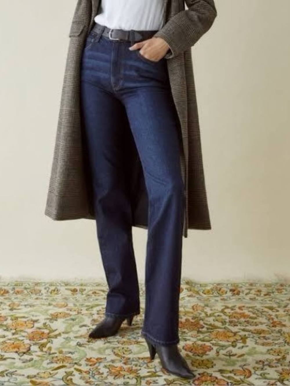 Reformation Peyton High Rise Straight Leg‎ Jeans Aegean Wash Blue Denim Size 29